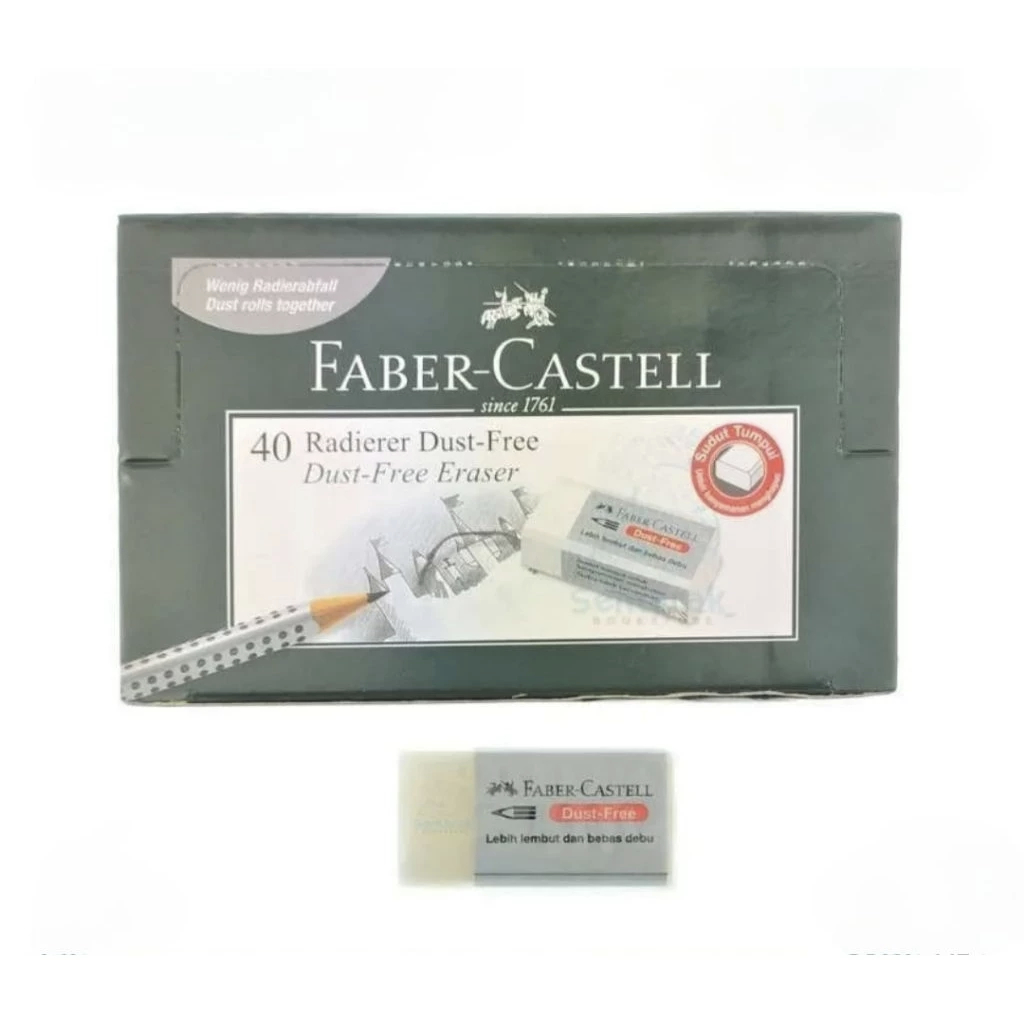Faber Castell - Eraser Putih 187230 / Penghapus Faber Castle Putih Bagus 187230 Satuan