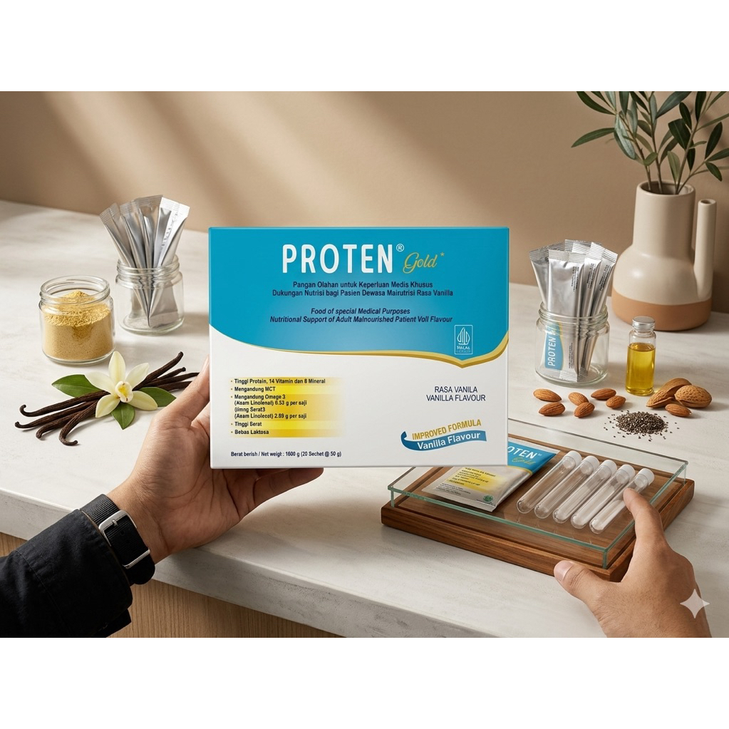 PROTEN GOLD Formula Lengkap Rasa Vanilla dan Coklat