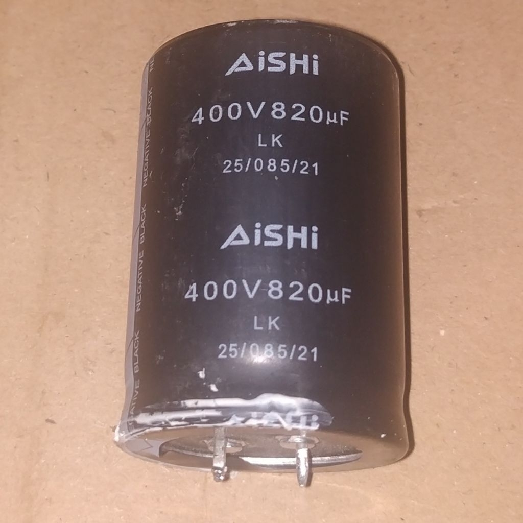 C Elko Elco 820uF 400V 820 uF 400 V AISHI