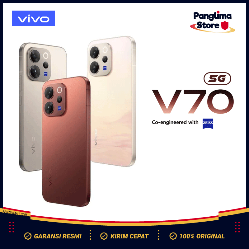 Vivo V70 5G 12+12GB/512GB ZEISS OIS Kamera Jernih Handphone Android Snapdragon® 7 HP Gaming Garansi