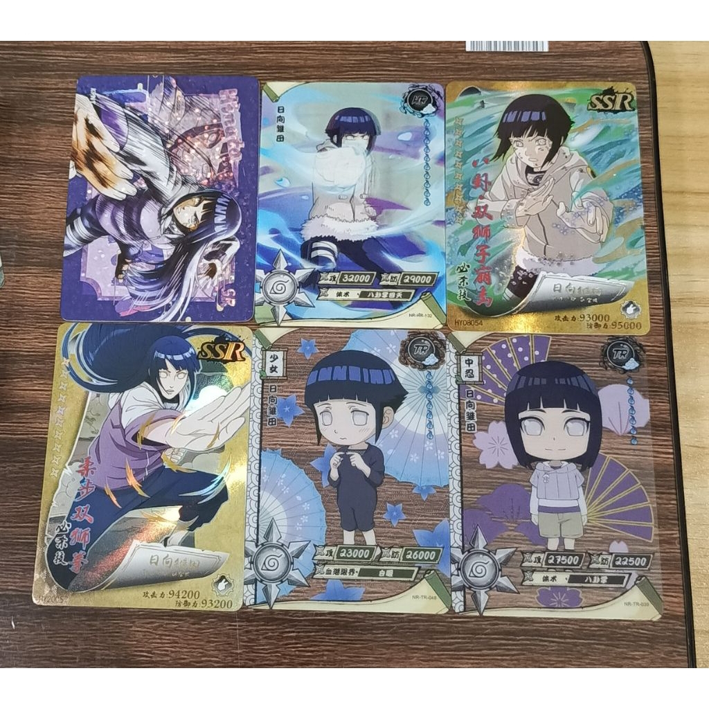 kartu naruto kayou Set Hinata (6pcs)