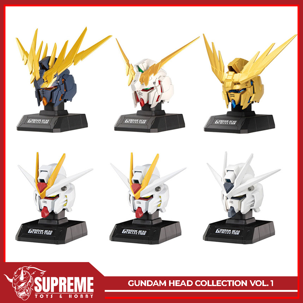 GHC Gundam Head Collection Vol. 1 - Unicorn Gundam 02 Banshee / Unicorn Gundam / Unicorn Gundam 03 P