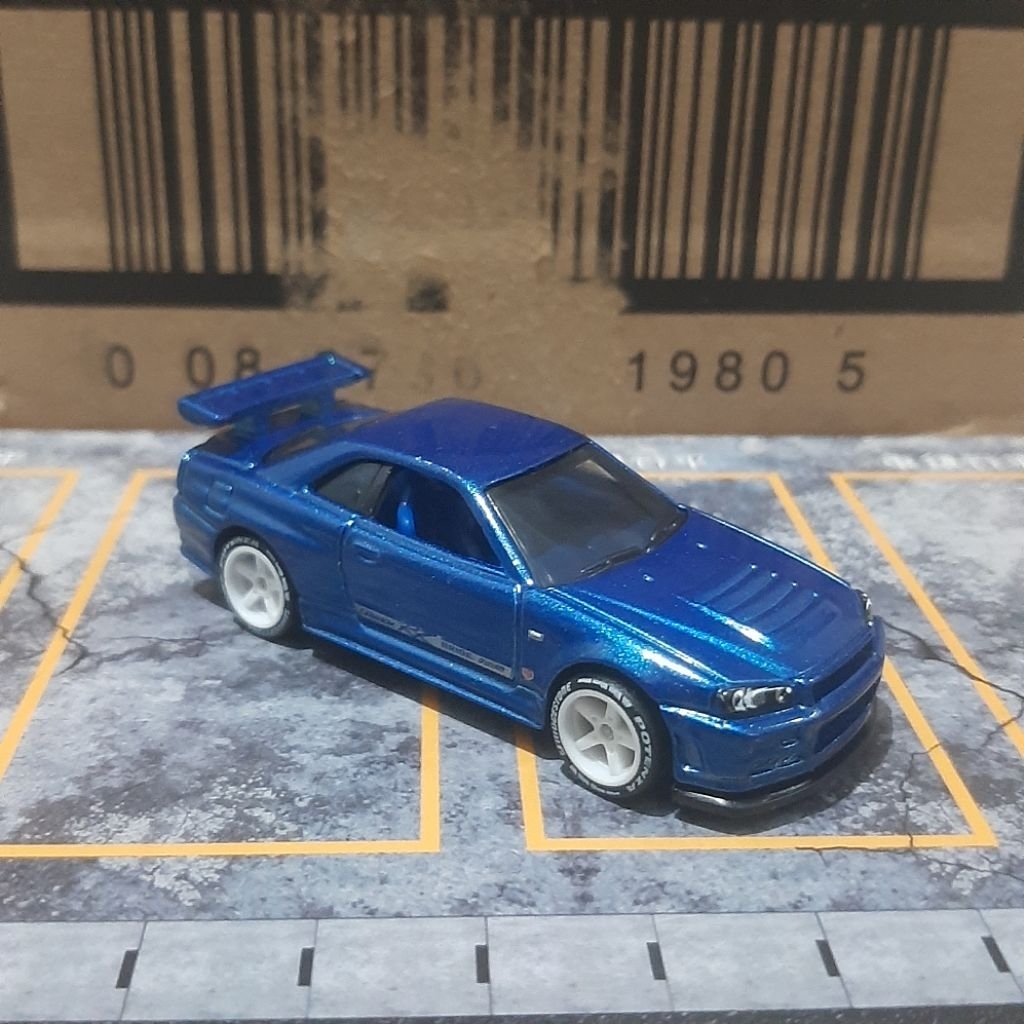 Hot Wheels Skyline R34 Blue Nismo Factory Rivet/Unrivet