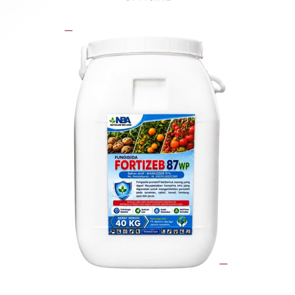 Fungisida FORTIZEB Blue 87WP 1Kg | Mancozeb 87% FORTIZEB Biru 40 Kg | Fungisida seperti Benazeb 87WP