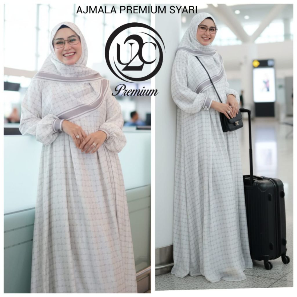 GAMIS SYARI AJMALA PREMIUM ORI U2C GAMIS UMROH BEST SELLER