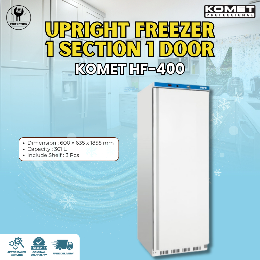 Komet Upright Freezer HF-400 Kulkas 1 Pintu kapasitas 361 Liter