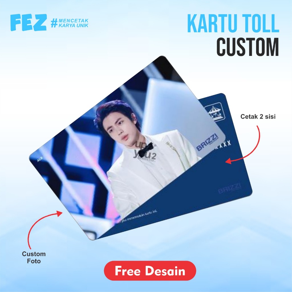 Custom Kartu Flazz Etoll  Cetak  2 SISI | Flazz Card Custom PRINT UV