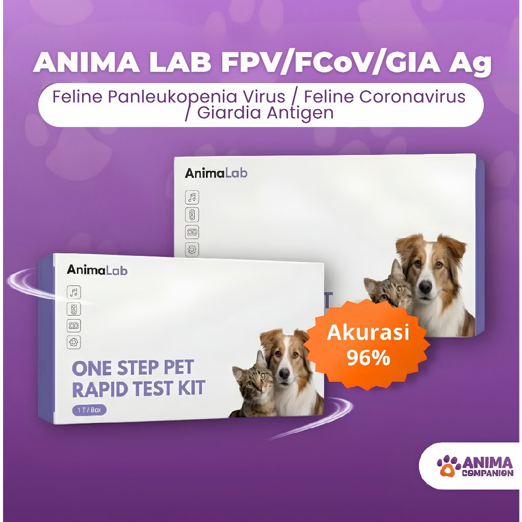 ANIMA LAB FPV/FCoV/GIA Ag — Feline Panleukopenia Virus / Feline Coronavirus / Giardia Antigen | Alat