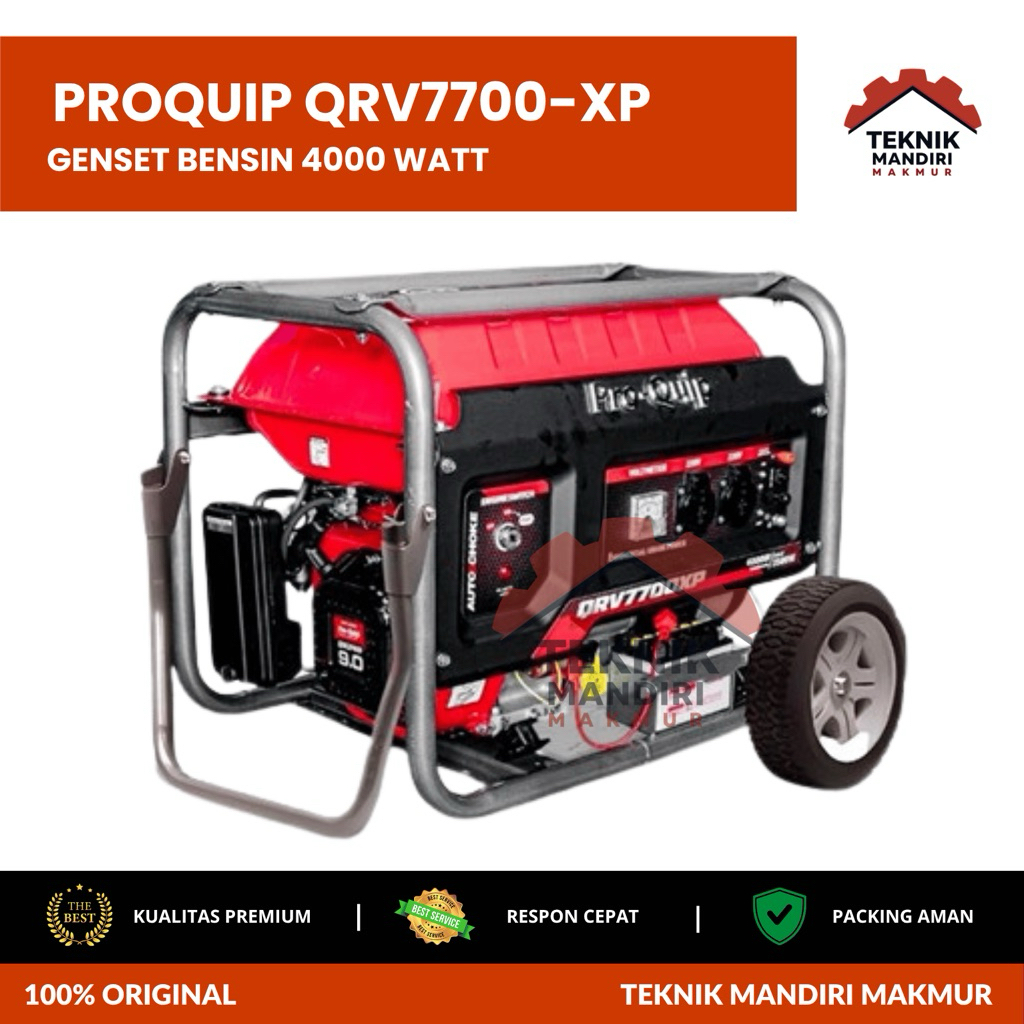 QRV7700XP GENSET PROQUIP QRV7700XP 4000 WATT AUTOCHOKE 4 TAK QRV 7700 XP