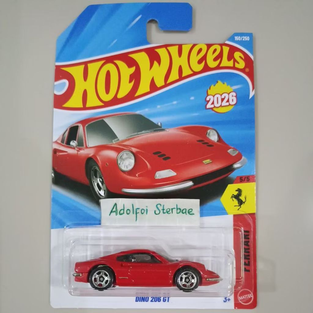 hotwheels hot wheels dino 206 gt ferrari 2026 ferari