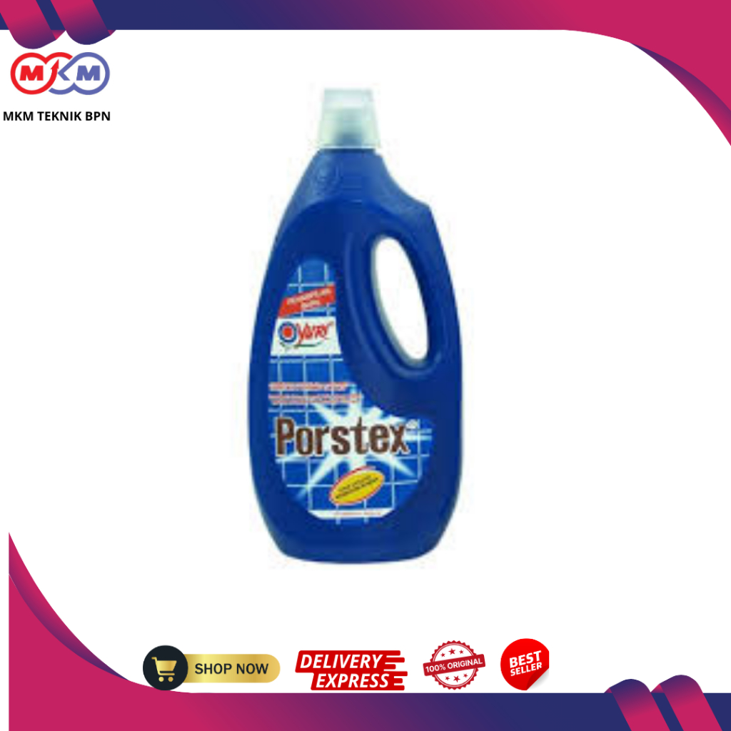 PORSTEX 1 LITER BIRU * 12