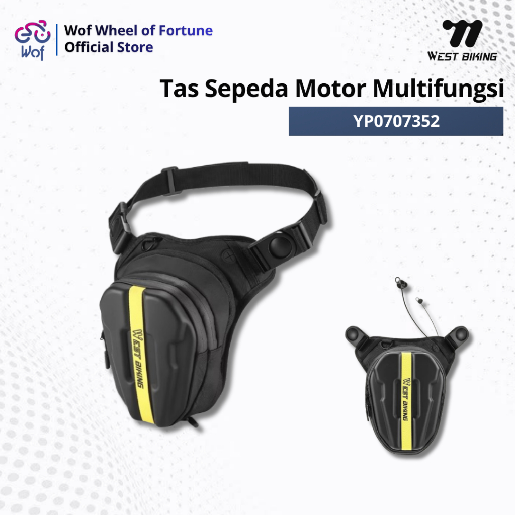 WEST BIKING 352 Tas Magnet Selempang Pinggang Dada Kaki Tangki Sepeda Motor Multifungsi Motorcycle H