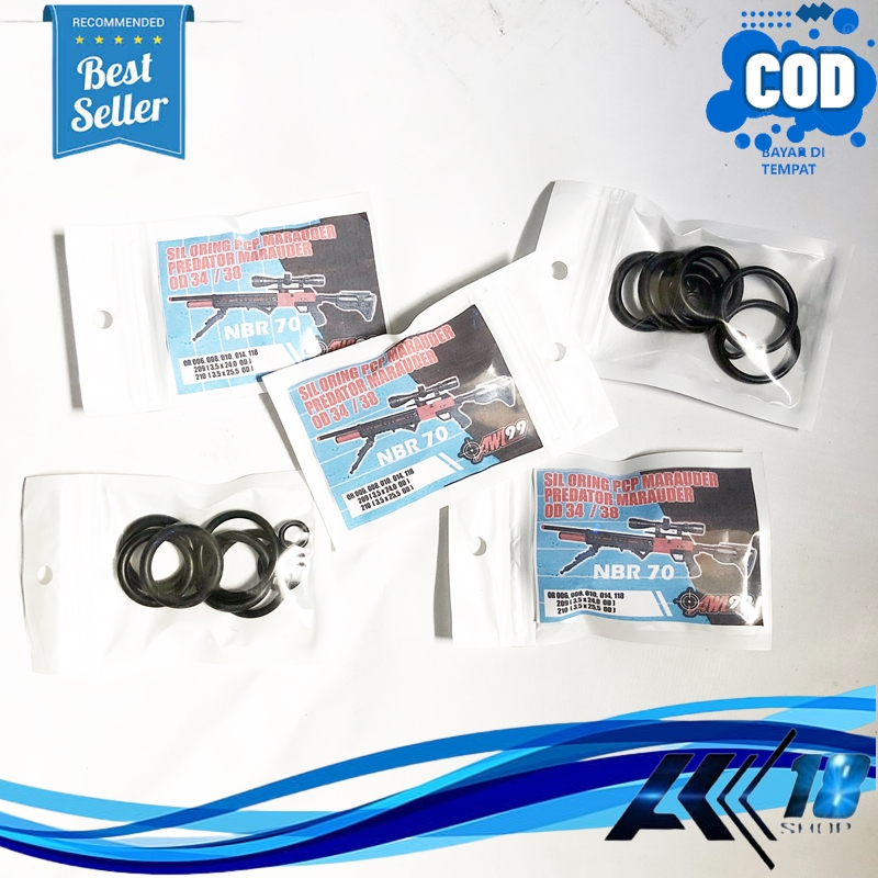 SIL ORING SET PCP MRAUDR PREDATOR OD 34 DAN OD 38 NBR 70