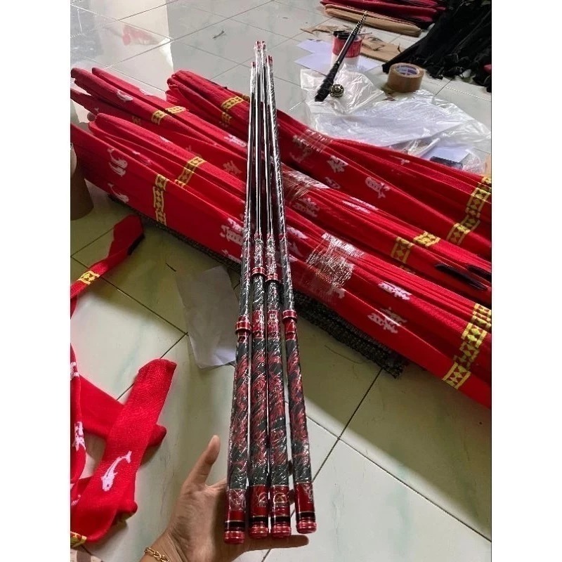 Tegek JUXING Kaku Carbon Berkualitas Special Power Black Pit 7h 19t