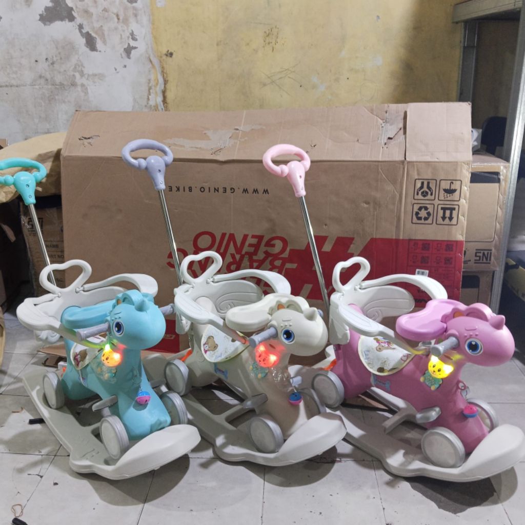 Mainan Kuda Dorong Kuda Poni Goyang