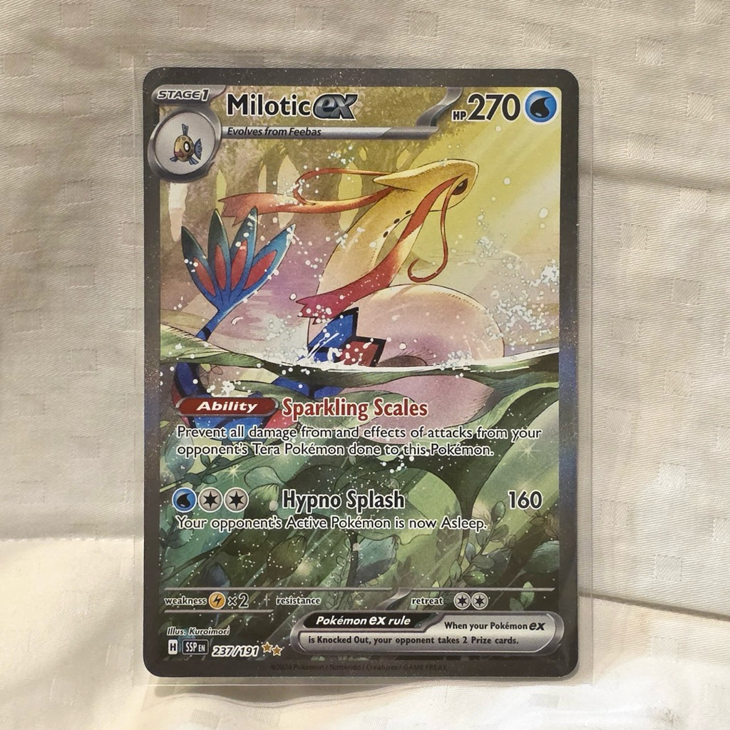 Milotic ex SAR Surging Sparks 237 Kartu Pokemon TCG Card ENG