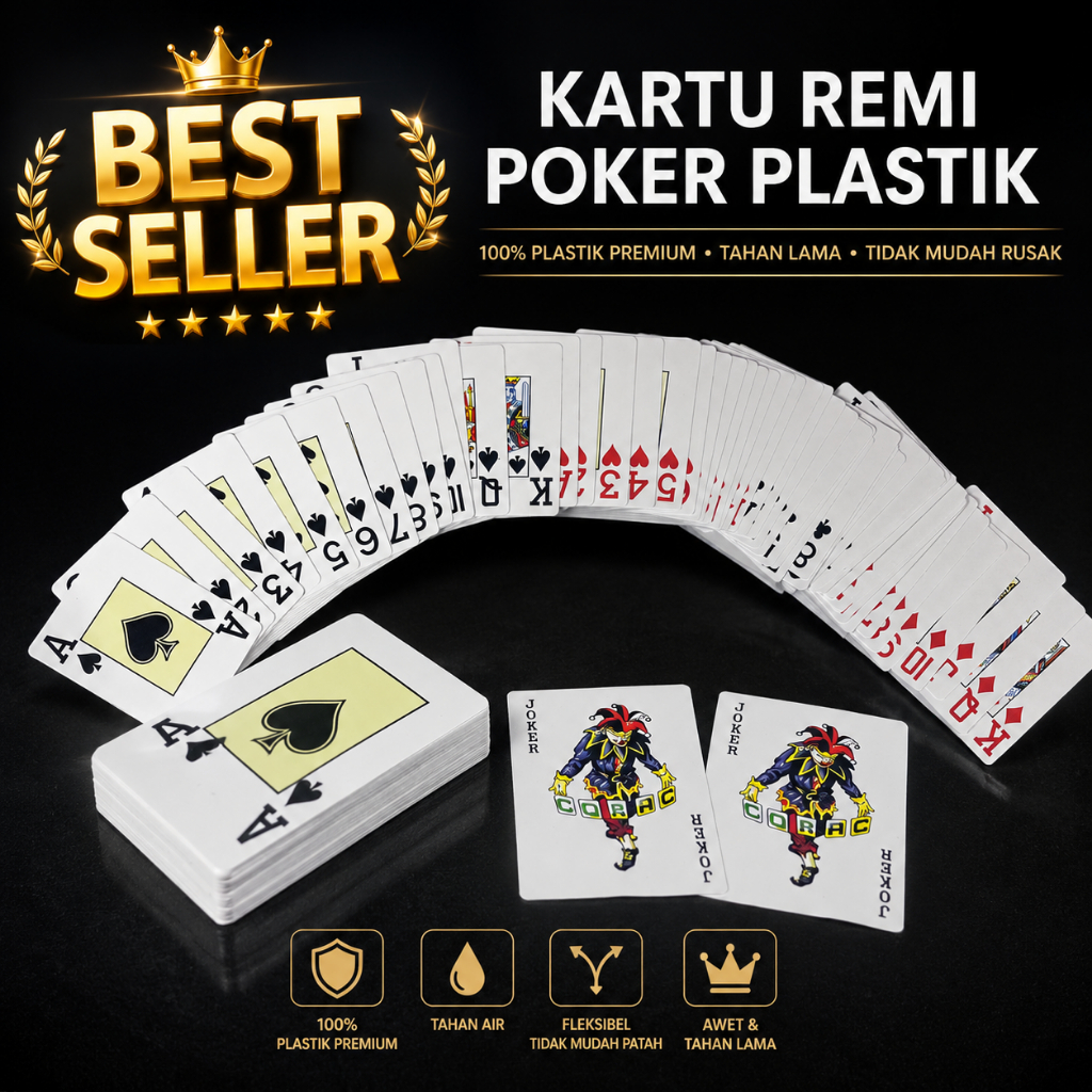 Kartu Remi Plastik  Premium Playing Card 100% Waterproof - COPAG Poker Stars