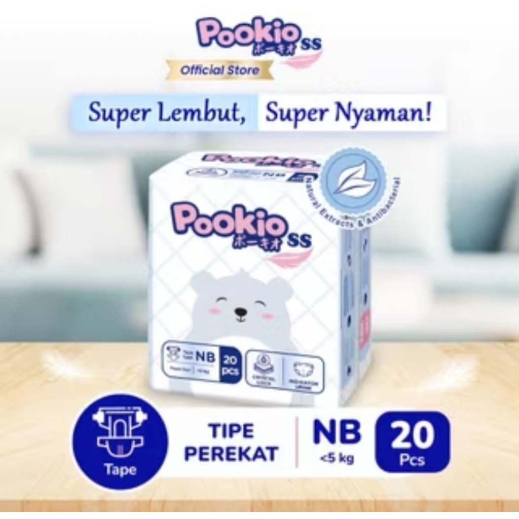 POOKIO SS POPOK DIAPER NB - XXXXL