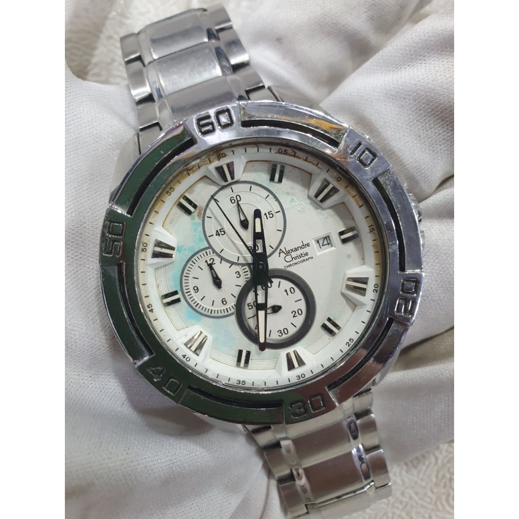 Jam Alexandre Christie 6305MC Original Pria Preloved