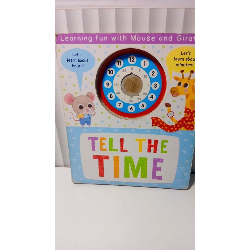 Preloved buku anak boardbook tell the time