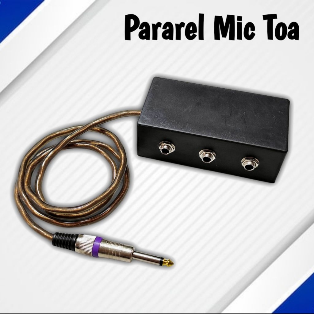 Mic Pararel 3 input Kabel Panjang 1 Meter Jek Toa