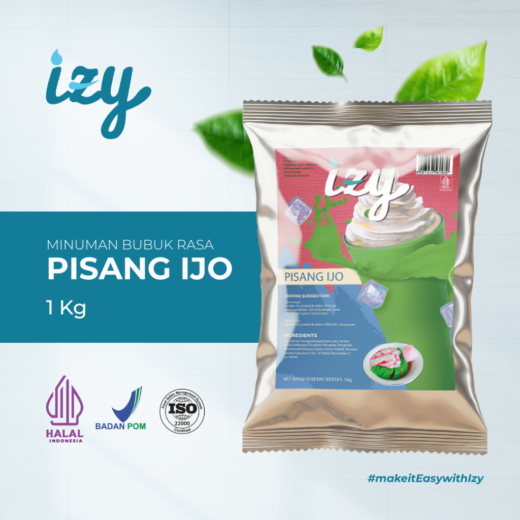 Izy Powder Drink Green Banana