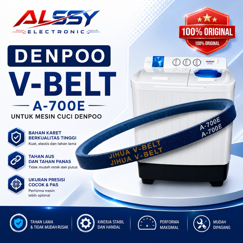 denpoo vbelt a700e vanbelt v-belt mesin cuci Denpoo A-700e