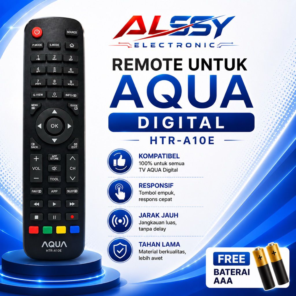 AQUA remot tv led aqua htr-a10e remote tv digital aqua