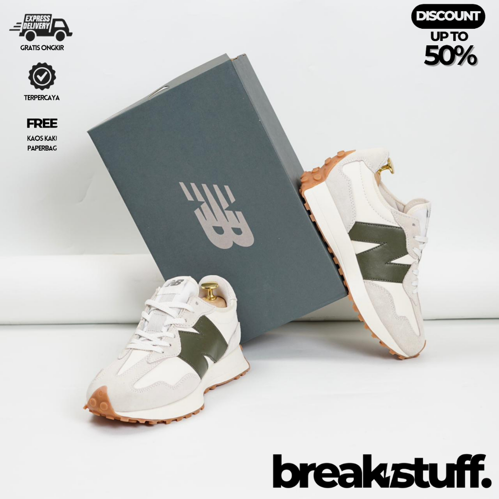 Breakstuff - Unisex Sneakers 327 Oak Green Olive 100% Bnib 37-44