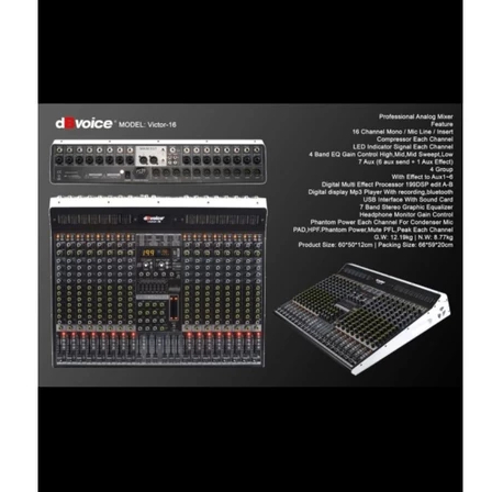 dBvoice VICTOR-16 Audio Mixer 16 Channel