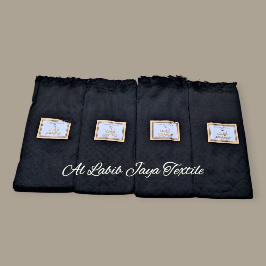 Surban Arab Palestina Surban Arafat Hitam Polos Pria Dewasa Souvenir Hajj