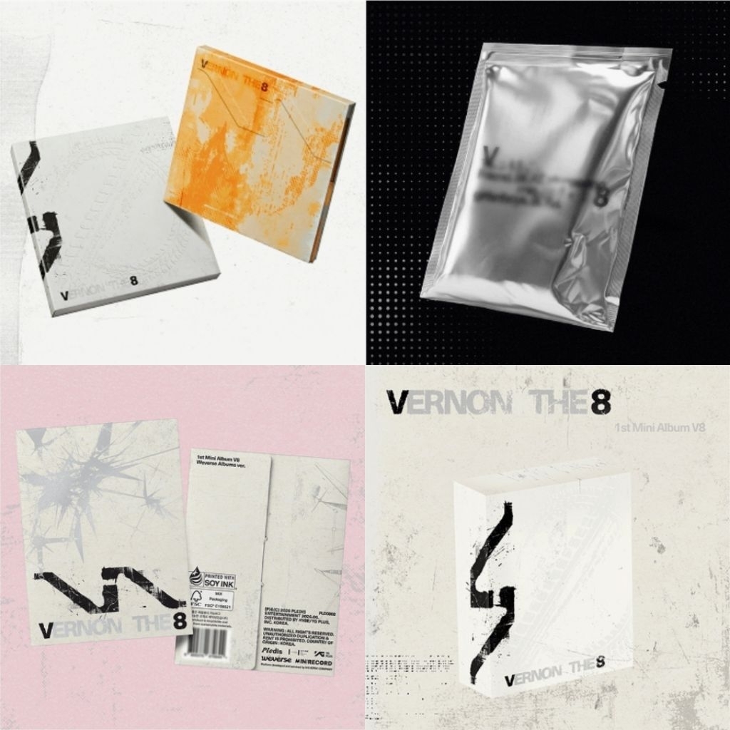 PO ALBUM VERNON THE8 1ST MINI ALBUM 'V8' - seventeen standard compact weverse air kit ver svt