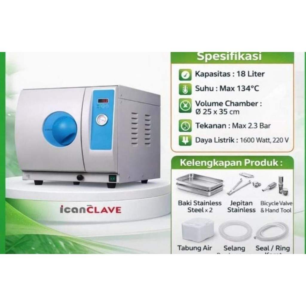 Steam Sterilizer Autoclave 18 liter/ Steam sterilizer autoclave 18 liter