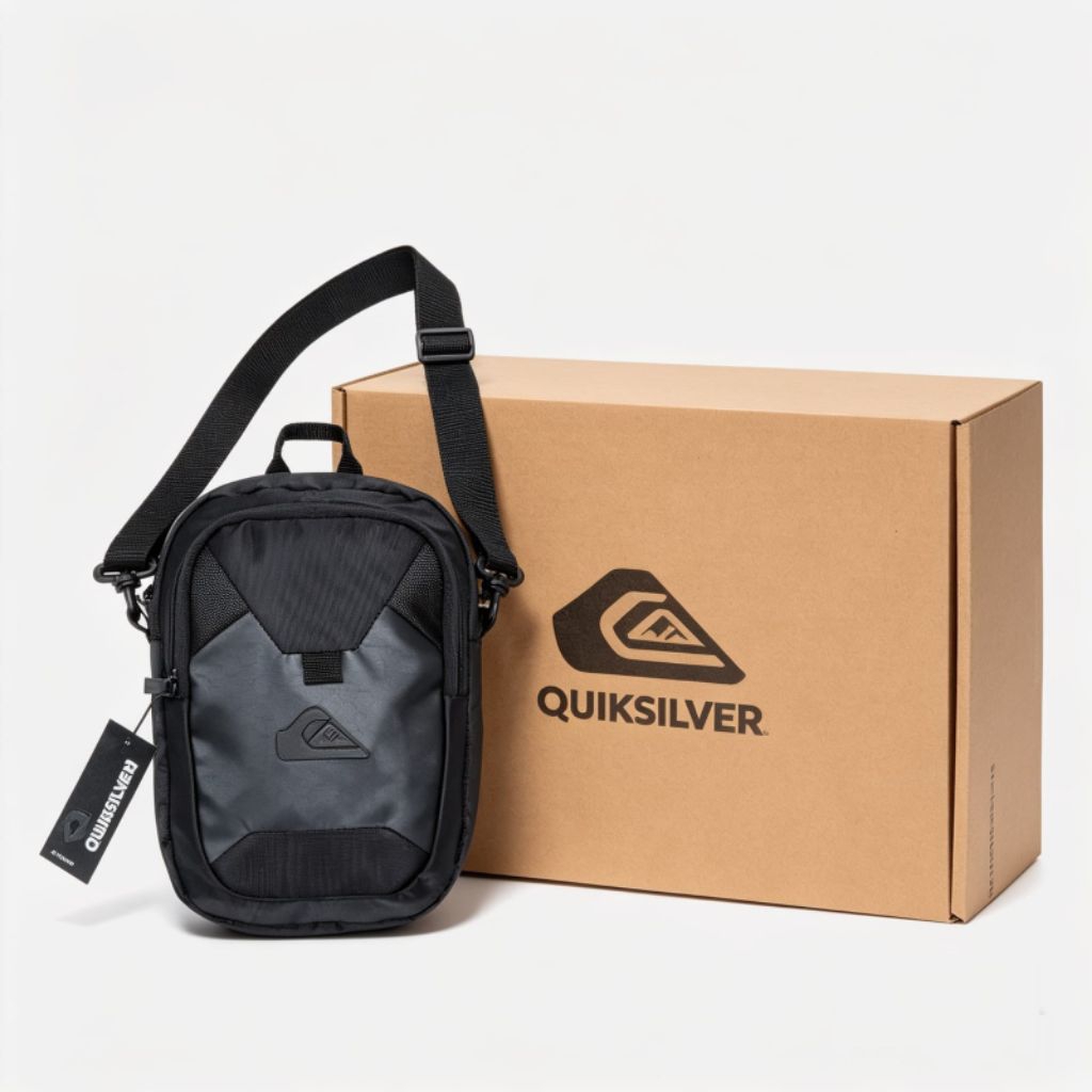 QUICKSILVER TAS QUICKSILVER SLINGBAG QUICKSILVER TAS SELEMPANG QUICKSILVER LOGO BESI