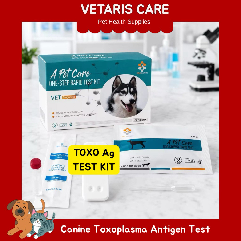 Test Kit Toxoplasma Virus Anjing/Toxo Ag Test Kit A Pet Care