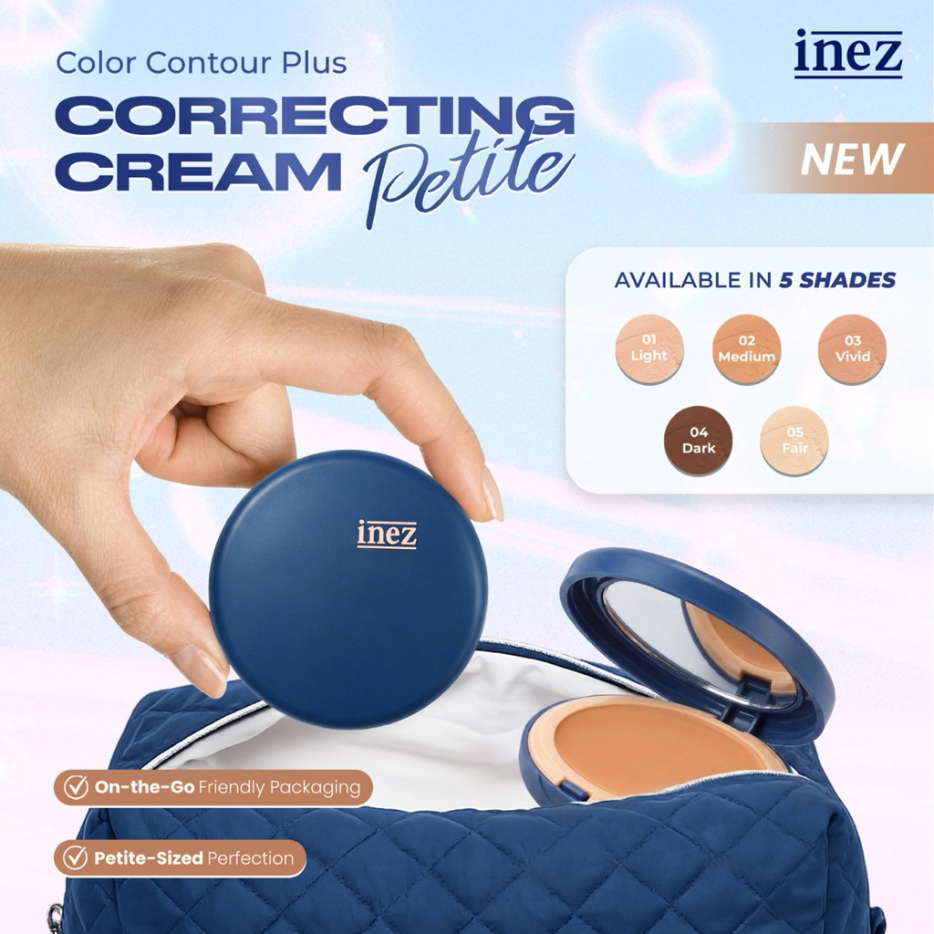 Inez Correcting Cream Petite  10gr/ Bedak basah/alas bedak