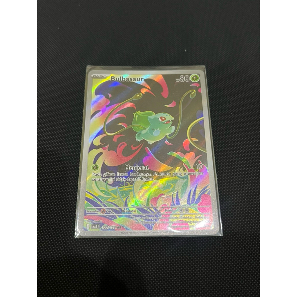 kartu pokemon bulbasaur AR 127/126