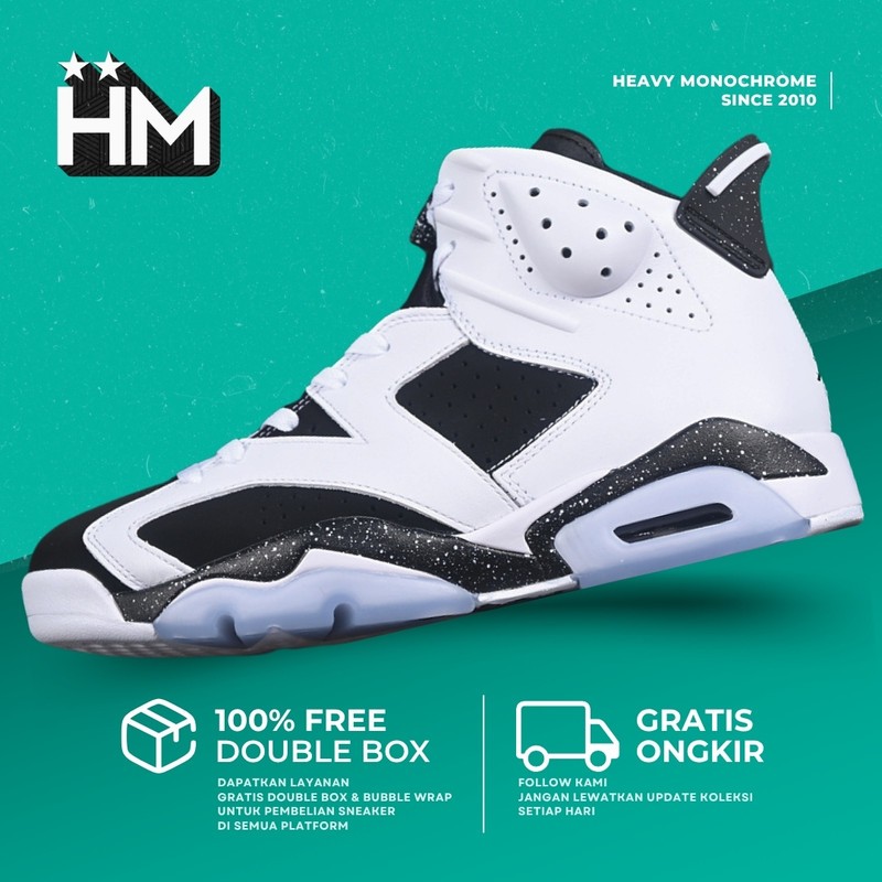 Jordan 6 Retro Oreo Sneaker CT8529-108 (Size 40-47.5)