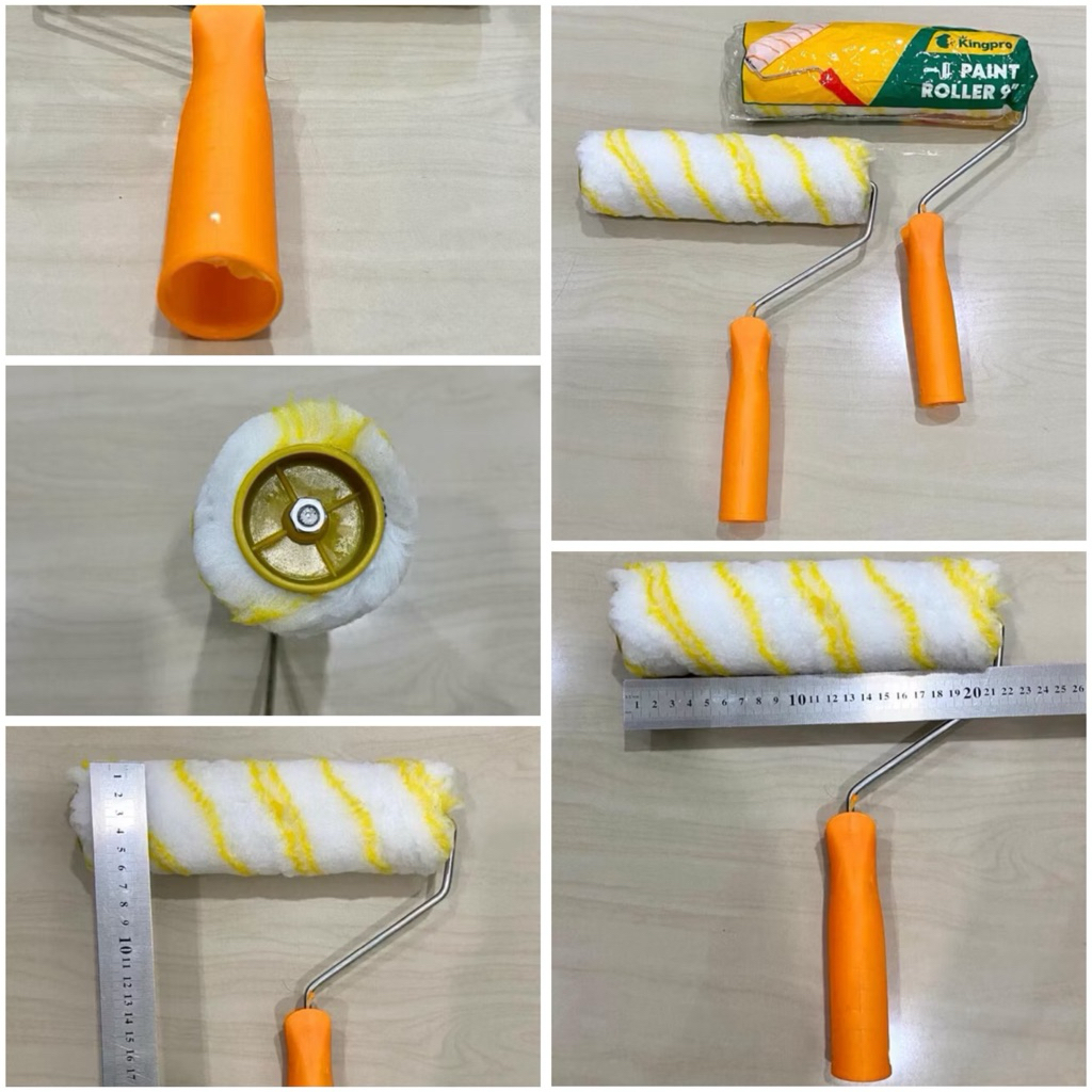 HARGA 1pcs ) KINGPRO 9” Kuas rol cat tembok dinding 9inci king pro kuas roll sebaguna bulu putih 9in