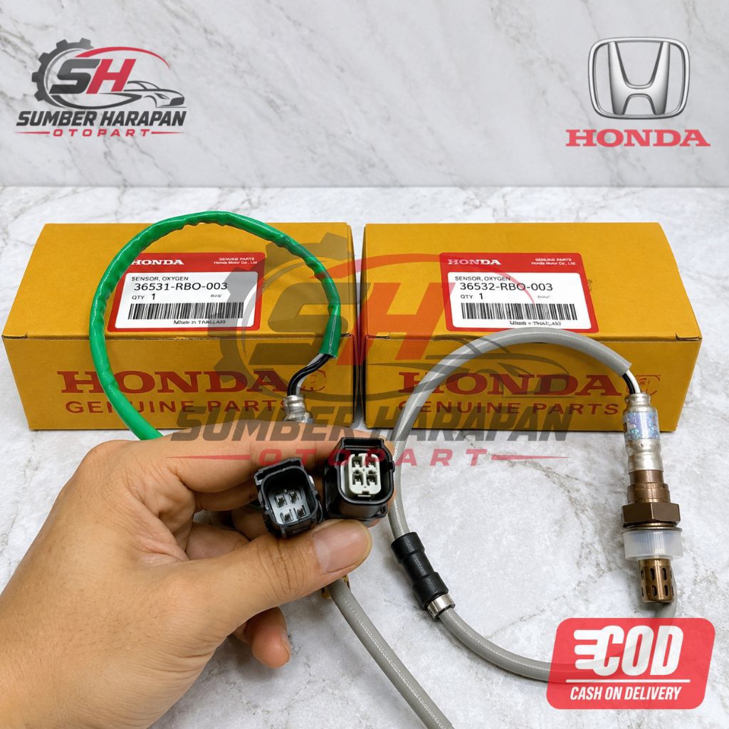 Sensor Oksigen O2 Oxygen Depan Belakang Honda Brio 2012-2018 1set2pc Original