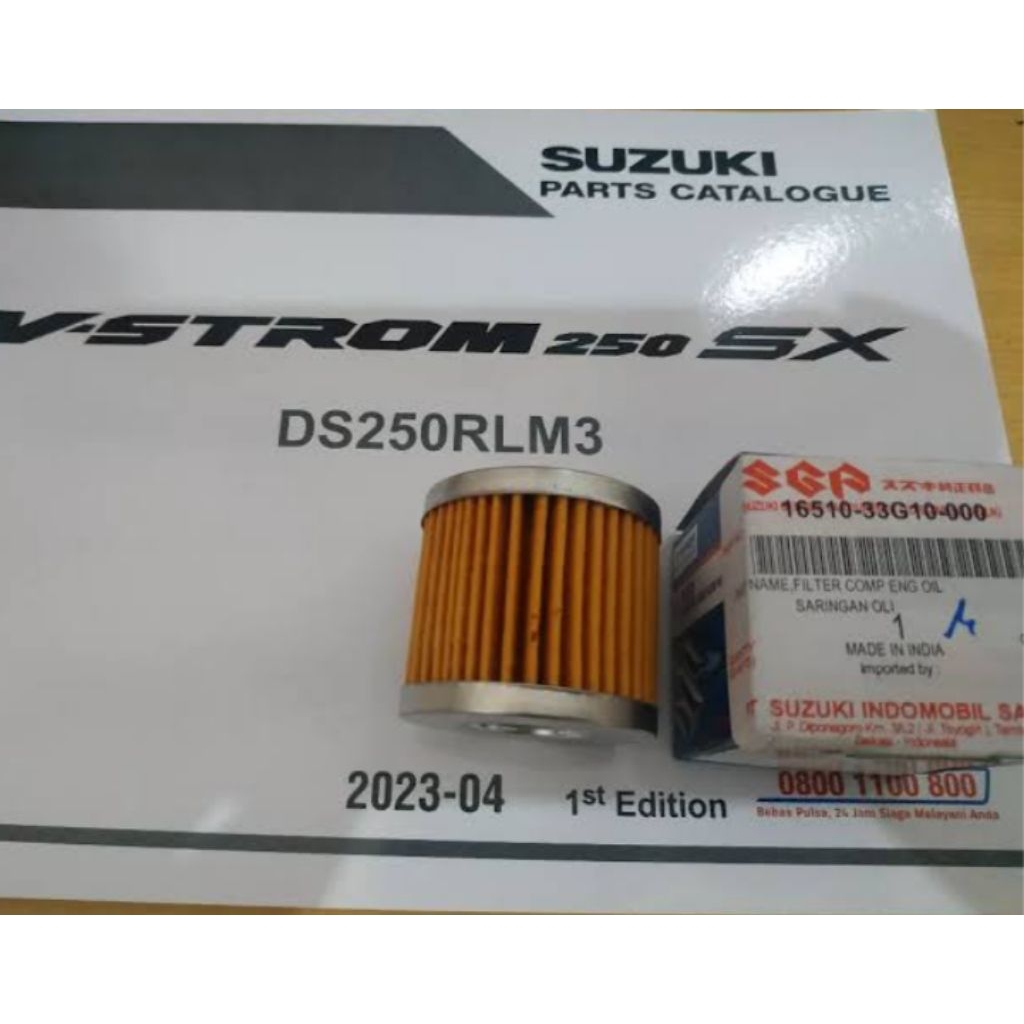 filter saringan oli Suzuki v strom 250 Gixxer 250 original sgp