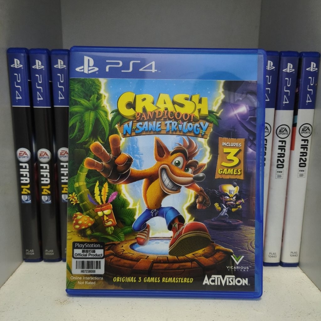 crash bandicoot n sane trilogy ps4 disc playstation4 kaset ps bd ctr