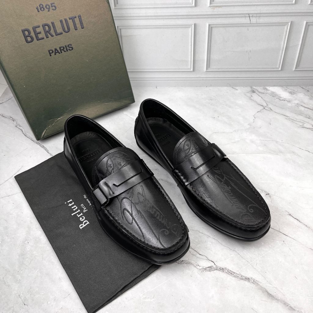 sepatu loafers pria berluti branded terbaru vip