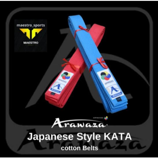 ARAWAZA Karate JAPANESE Style KATA Belt - WKF Approved