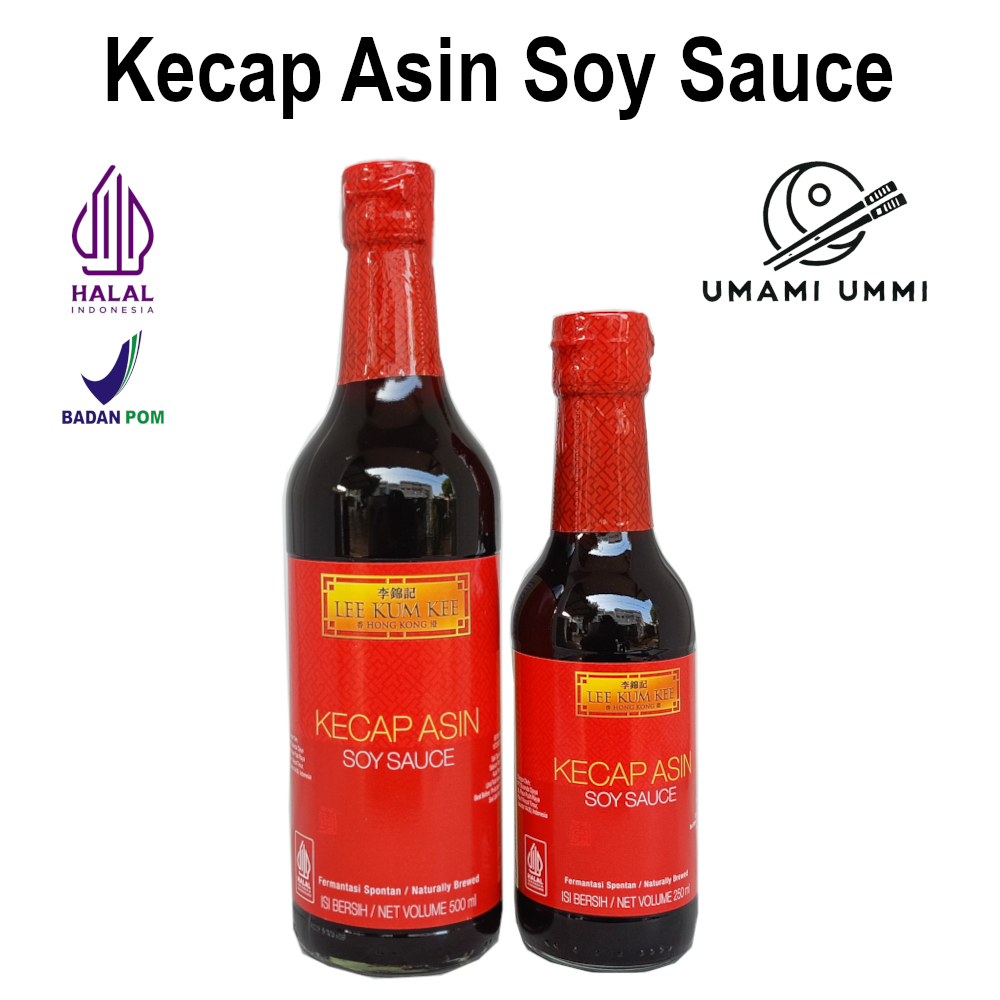 LEE KUM KEE Kecap Asin Light Soy Sauce 500 ml Saus Halal Aneka Masakan Sushi Ramen Bento