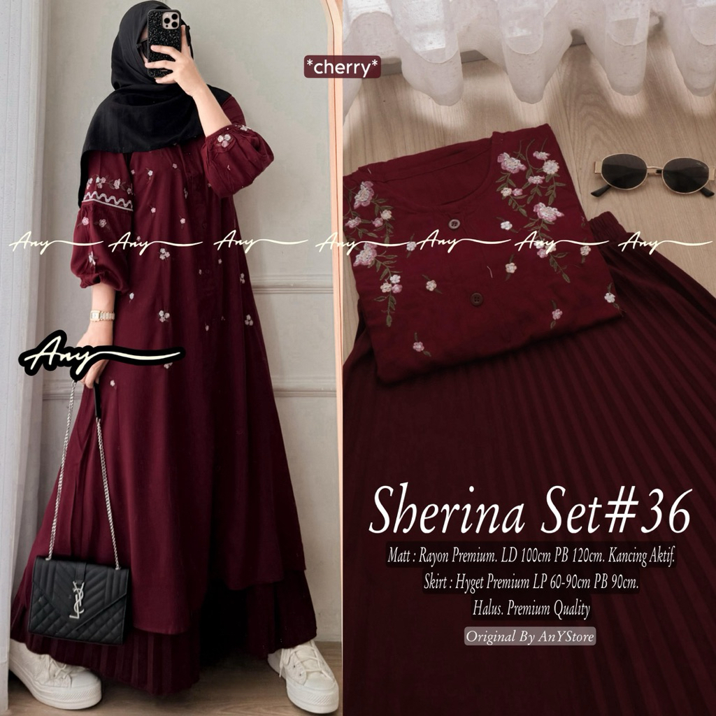 SERINA SELIONA DESTA SHERINA SET BY ANY STORE | ANYA SET BY ANNORA BAHAN BLOUSE RAJUT KNITE SKIRT HY