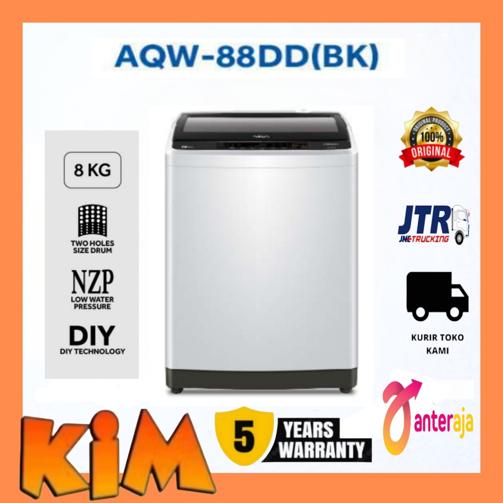 Mesin Cuci Aqua 1 Tabung AQW 88DD