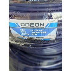 Kabel Speaker 4x2.5 mm Merk Odeon 50 Meter
