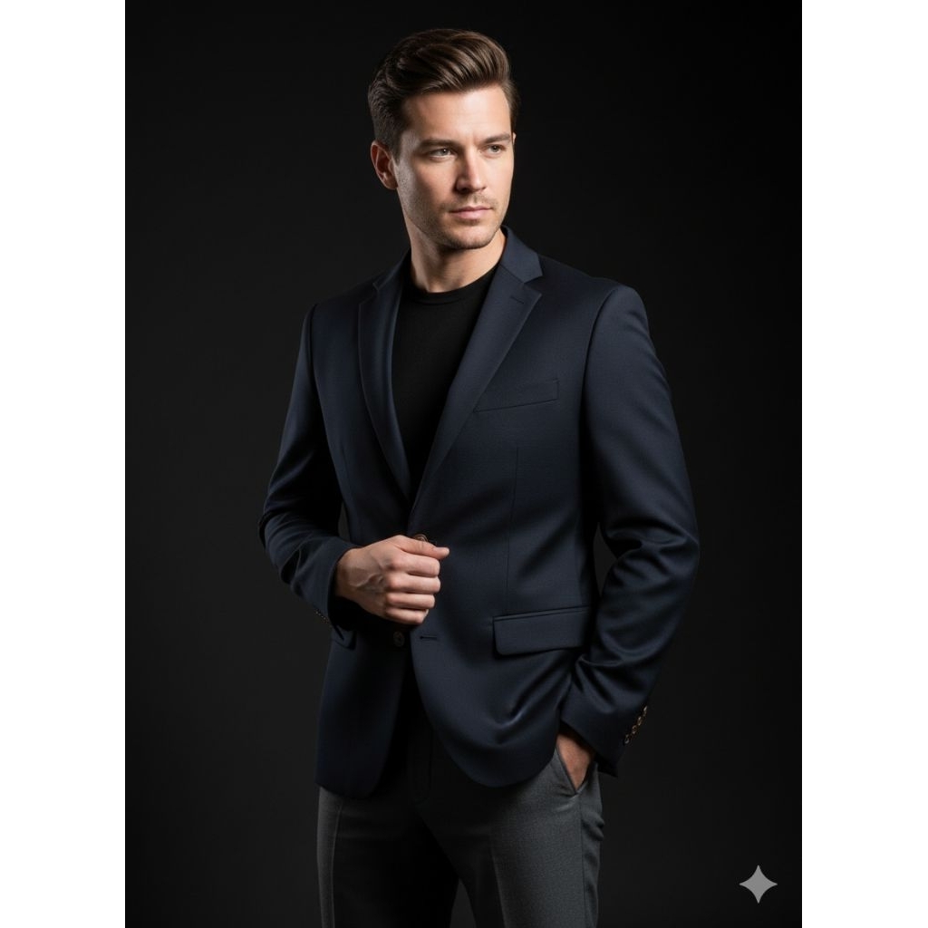 LD 106 Zio Zia BLAZER JAS LUXURY Navy Size M