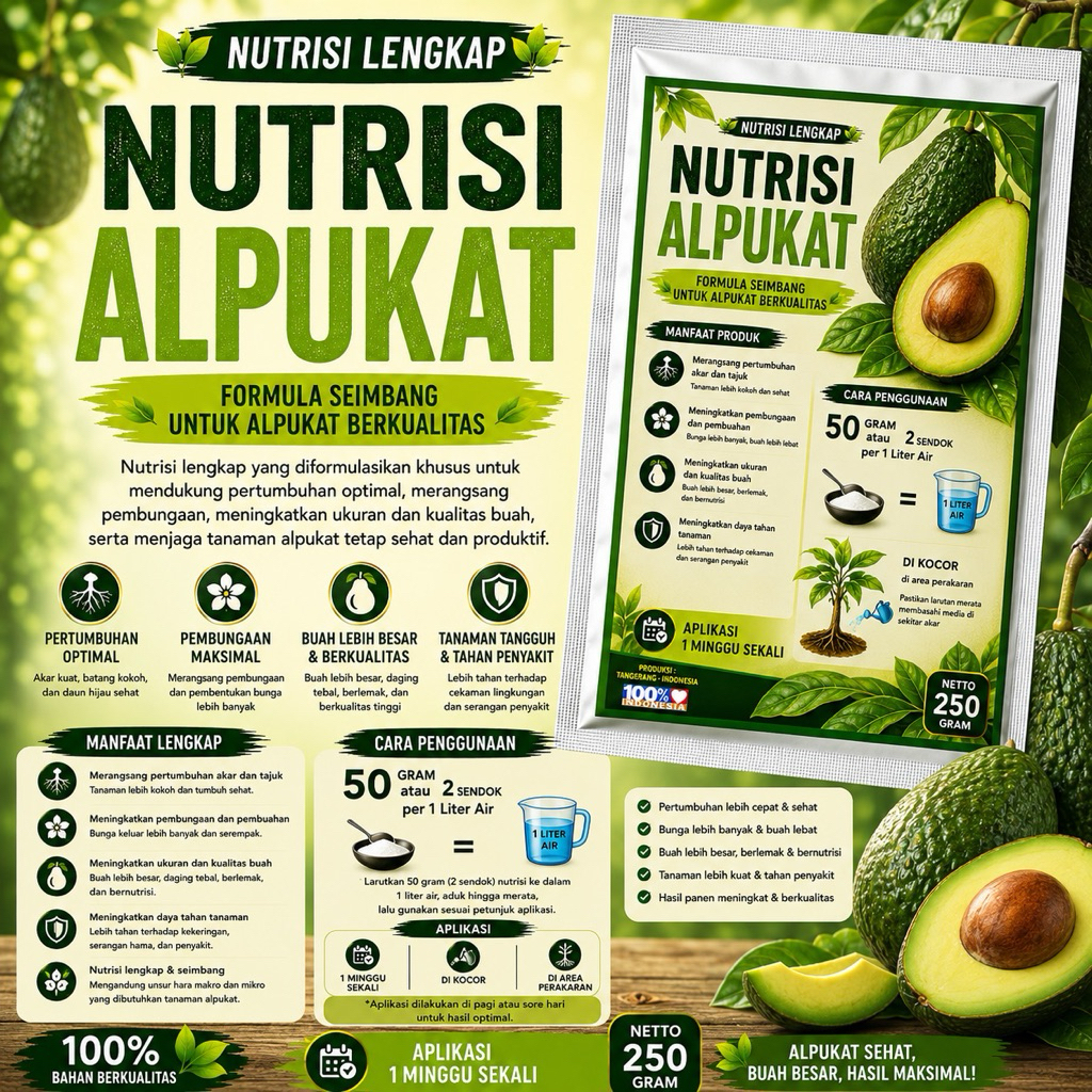nutrisi alpukat pupuk nutrisi alpukat 250g